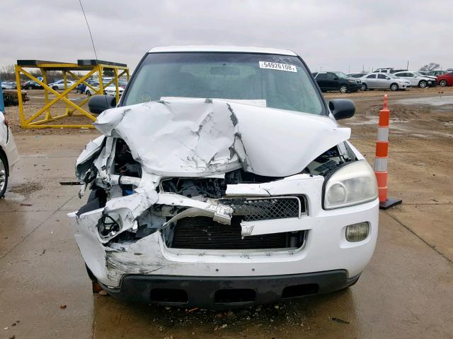 1GBDV13137D175539 - 2007 CHEVROLET UPLANDER I WHITE photo 9