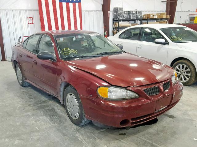 1G2NE52E85M221184 - 2005 PONTIAC GRAND AM S MAROON photo 1