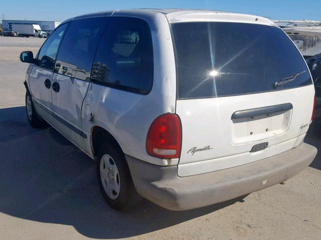 2P4FP2537VR358984 - 1997 PLYMOUTH VOYAGER WHITE photo 3