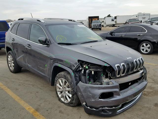 1C4PJMDS0FW736800 - 2015 JEEP CHEROKEE L GRAY photo 1