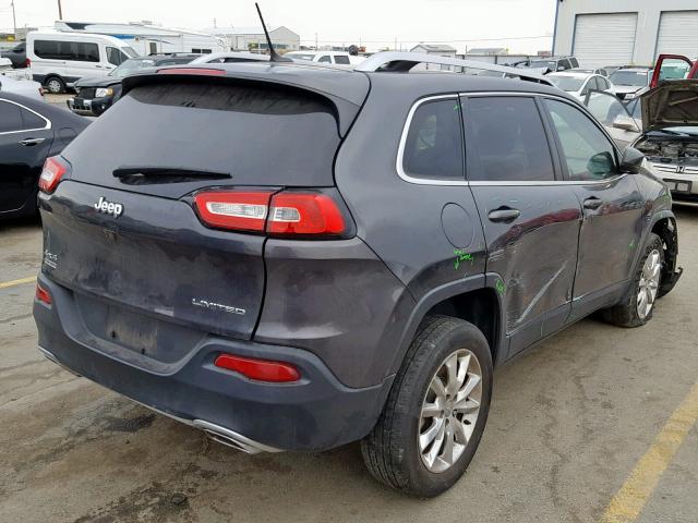 1C4PJMDS0FW736800 - 2015 JEEP CHEROKEE L GRAY photo 4