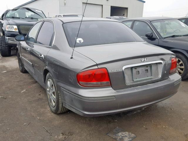 KMHWF25S53A835892 - 2003 HYUNDAI SONATA GL SILVER photo 3