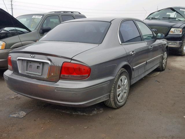 KMHWF25S53A835892 - 2003 HYUNDAI SONATA GL SILVER photo 4