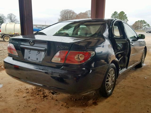 JTHBA30G745029703 - 2004 LEXUS ES 330 BLACK photo 4