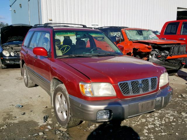 JF1SF65582H702270 - 2002 SUBARU FORESTER S RED photo 1