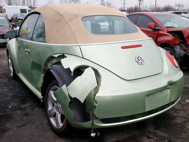 3VWSF31Y67M408522 - 2007 VOLKSWAGEN NEW BEETLE Yaşıl foto 3