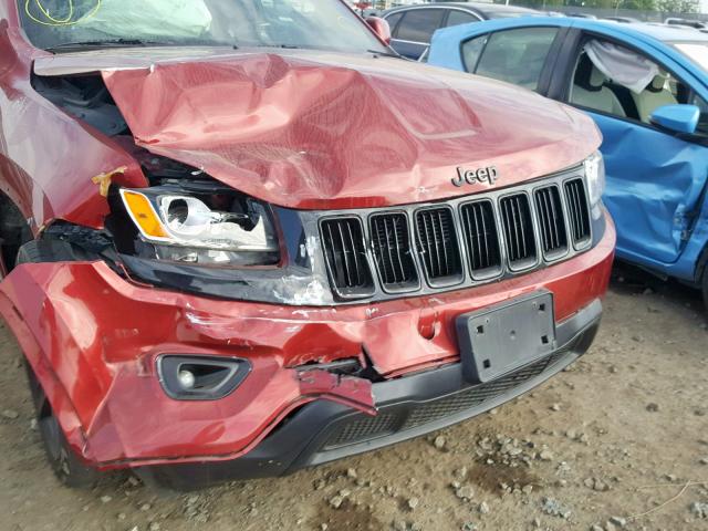 1C4RJEAG4EC120161 - 2014 JEEP GRAND CHER RED photo 9