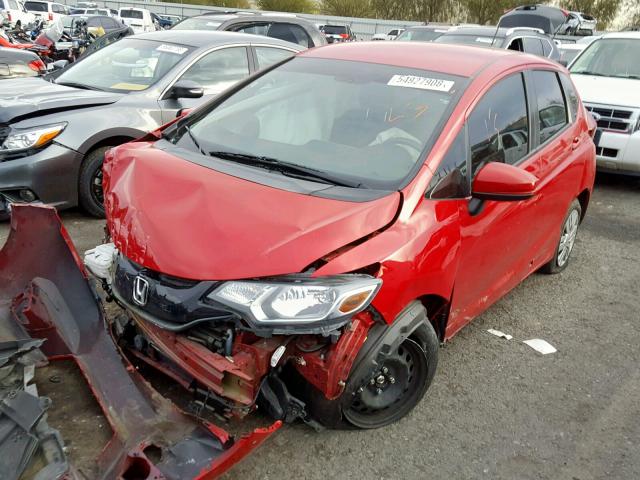 3HGGK5H50FM729001 - 2015 HONDA FIT LX RED photo 2