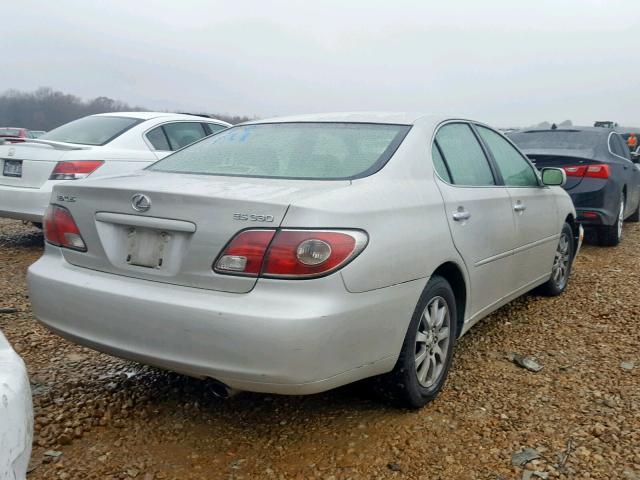 JTHBA30G440007672 - 2004 LEXUS ES 330 SILVER photo 4