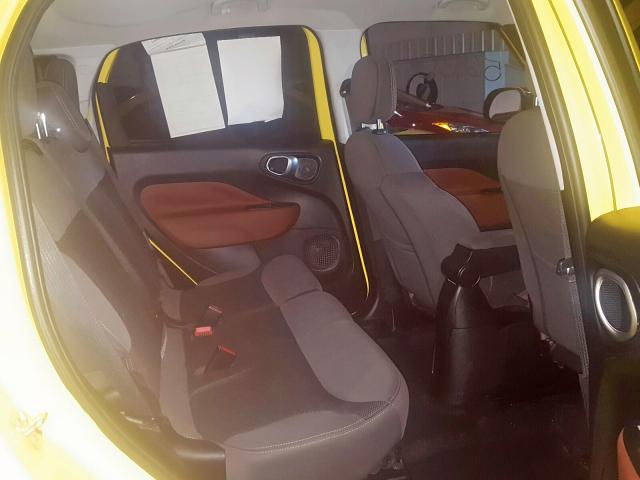 ZFBCFADH7EZ023492 - 2014 FIAT 500L TREKK YELLOW photo 6