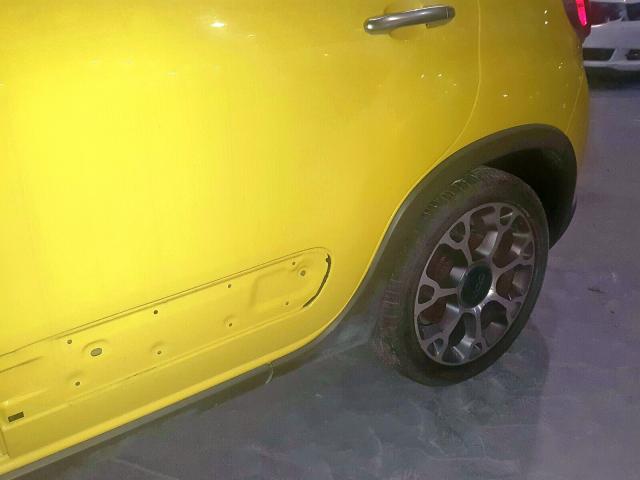 ZFBCFADH7EZ023492 - 2014 FIAT 500L TREKK YELLOW photo 9