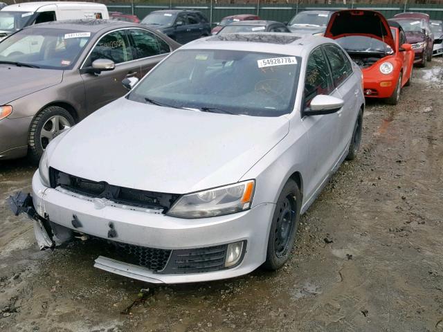 3VW4T7AJ0DM309377 - 2013 VOLKSWAGEN JETTA GLI SILVER photo 2