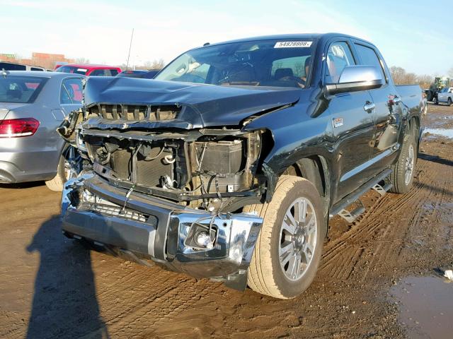 5TFAY5F14JX702504 - 2018 TOYOTA TUNDRA CRE BLACK photo 2