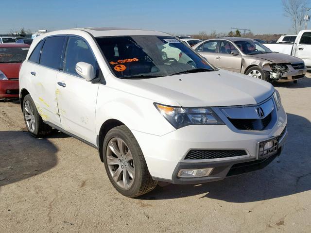 2HNYD2H59BH535503 - 2011 ACURA MDX ADVANC WHITE photo 1