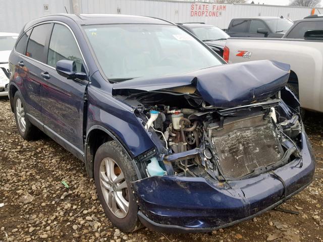 5J6RE4H7XBL061790 - 2011 HONDA CR-V EXL BLUE photo 1