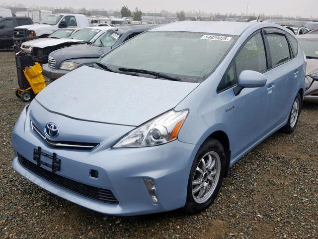 JTDZN3EU9D3270354 - 2013 TOYOTA PRIUS V BLUE photo 2