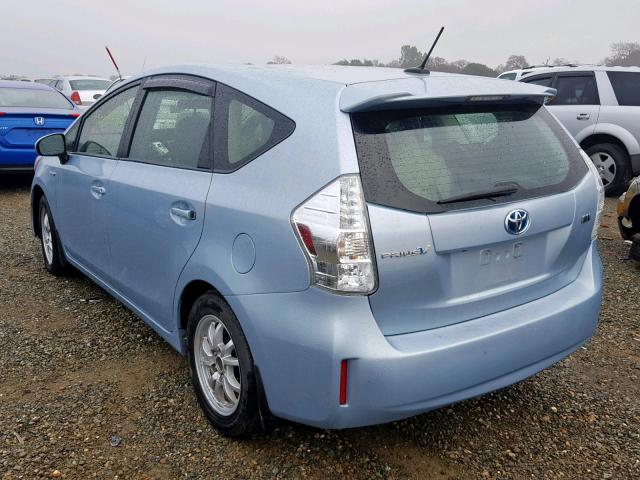 JTDZN3EU9D3270354 - 2013 TOYOTA PRIUS V BLUE photo 3