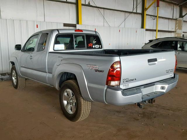 5TETU62N55Z119442 - 2005 TOYOTA TACOMA PRE GRAY photo 3