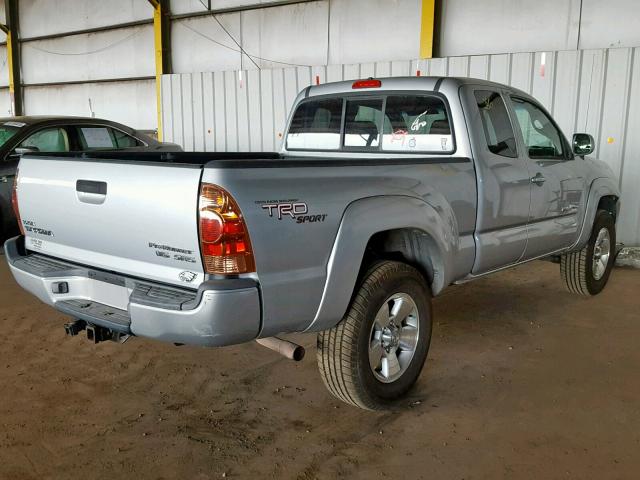 5TETU62N55Z119442 - 2005 TOYOTA TACOMA PRE GRAY photo 4