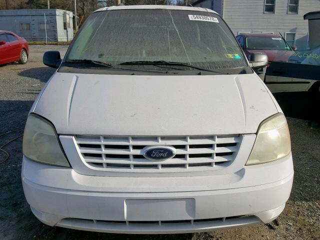 2FMZA51636BA42279 - 2006 FORD FREESTAR S WHITE photo 9