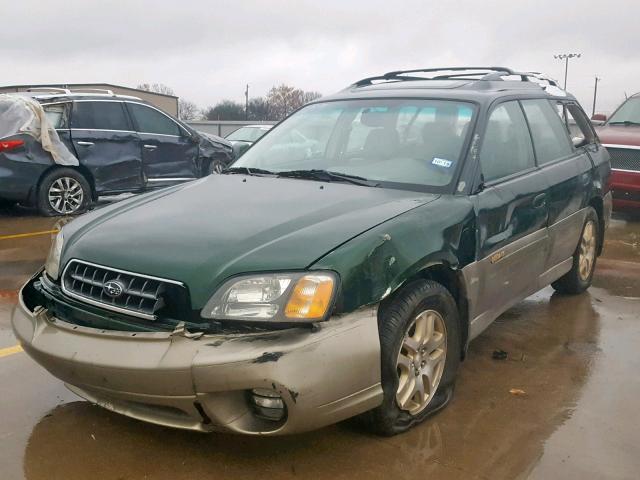 4S3BH686837639302 - 2003 SUBARU LEGACY OUT GREEN photo 2