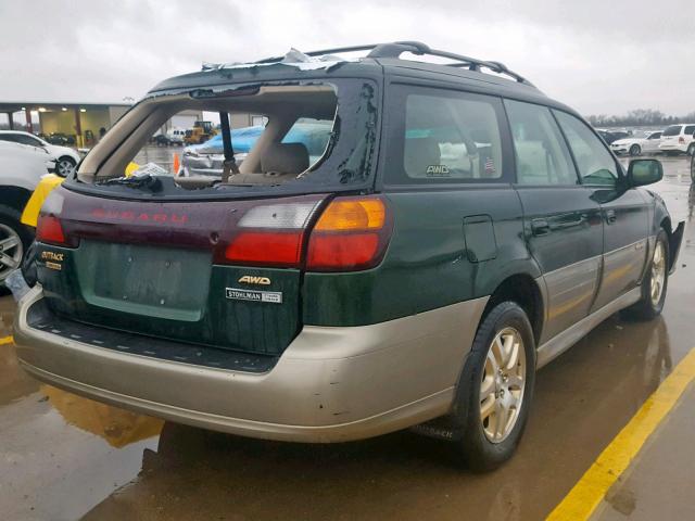 4S3BH686837639302 - 2003 SUBARU LEGACY OUT GREEN photo 4