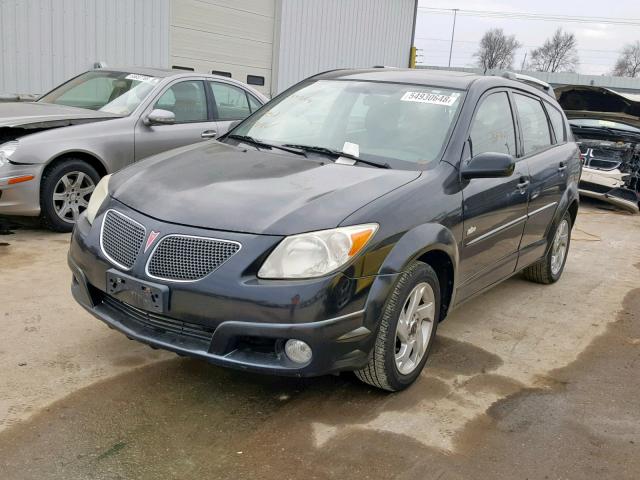 5Y2SL63895Z472608 - 2005 PONTIAC VIBE BLACK photo 2