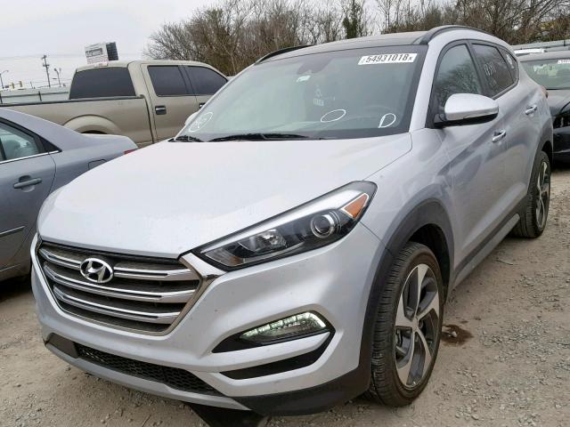 KM8J3CA21HU397425 - 2017 HYUNDAI TUCSON LIM SILVER photo 2