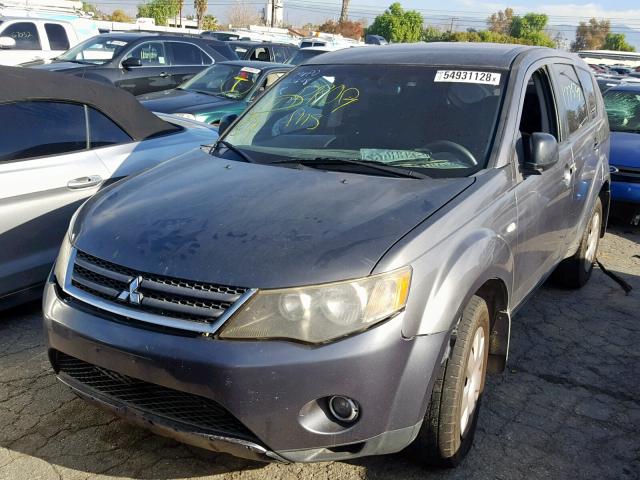 JA4MS31X17U004967 - 2007 MITSUBISHI OUTLANDER GRAY photo 2