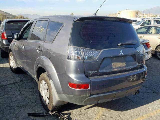 JA4MS31X17U004967 - 2007 MITSUBISHI OUTLANDER GRAY photo 3