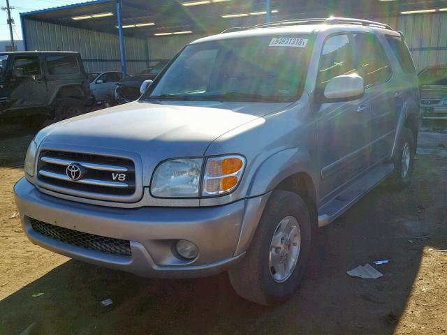 5TDBT48A01S057303 - 2001 TOYOTA SEQUOIA LI SILVER photo 2