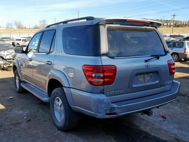 5TDBT48A01S057303 - 2001 TOYOTA SEQUOIA LI SILVER photo 3