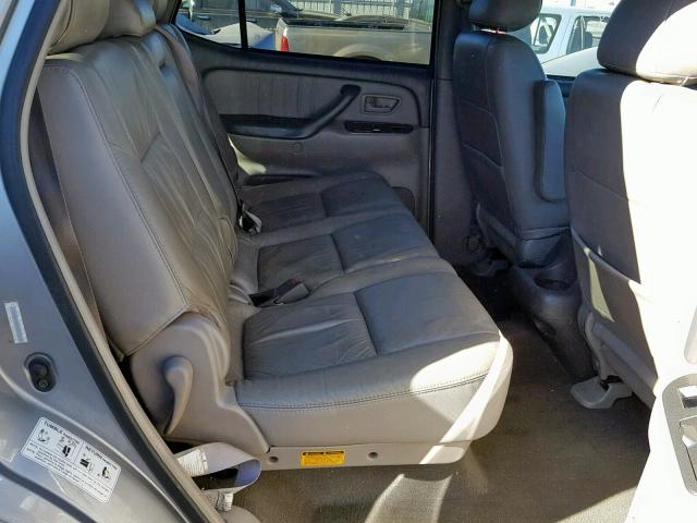 5TDBT48A01S057303 - 2001 TOYOTA SEQUOIA LI SILVER photo 6