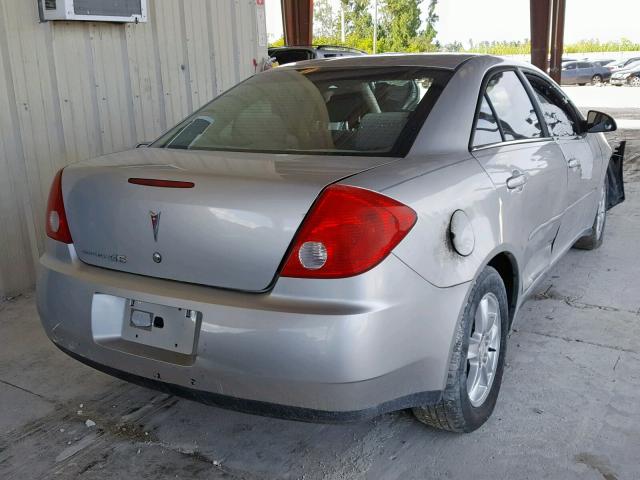 1G2ZF58B774104176 - 2007 PONTIAC G6 VALUE L SILVER photo 4