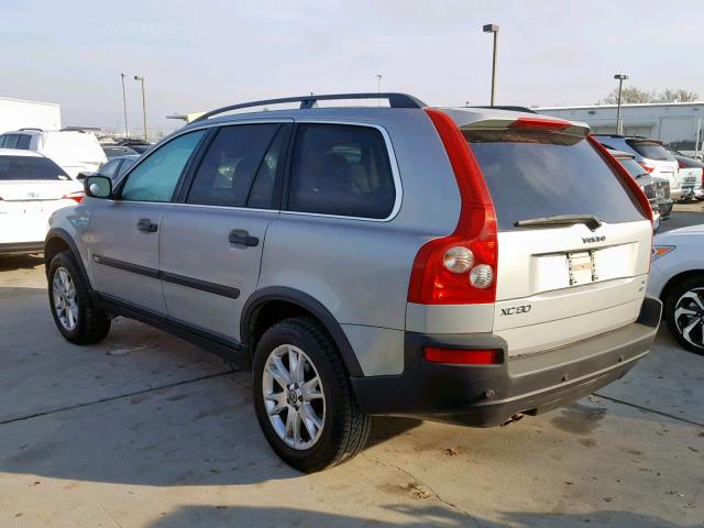 YV1CZ911851137147 - 2005 VOLVO XC90 T6 SILVER photo 3