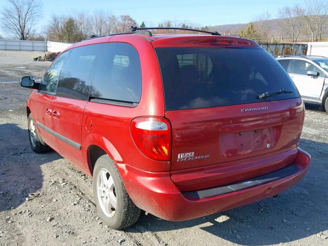 1D4GP45R96B571933 - 2006 DODGE CARAVAN SX RED photo 3