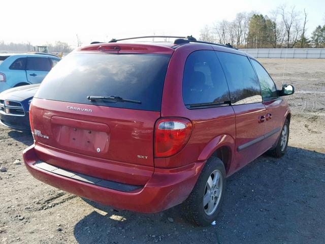 1D4GP45R96B571933 - 2006 DODGE CARAVAN SX RED photo 4