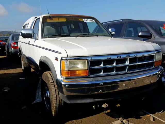 1B7GG23Y6SS312564 - 1995 DODGE DAKOTA WHITE photo 1