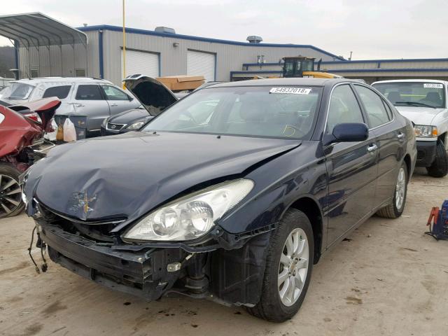 JTHBA30G745041673 - 2004 LEXUS ES 330 BLUE photo 2