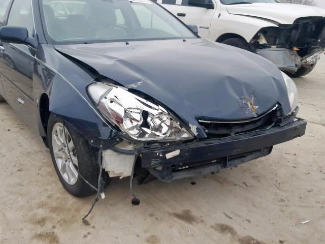 JTHBA30G745041673 - 2004 LEXUS ES 330 BLUE photo 9