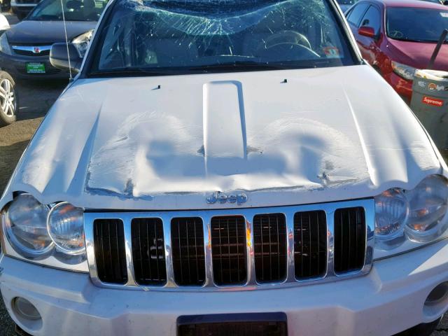 1J8HR58N87C590035 - 2007 JEEP GRAND CHER WHITE photo 7