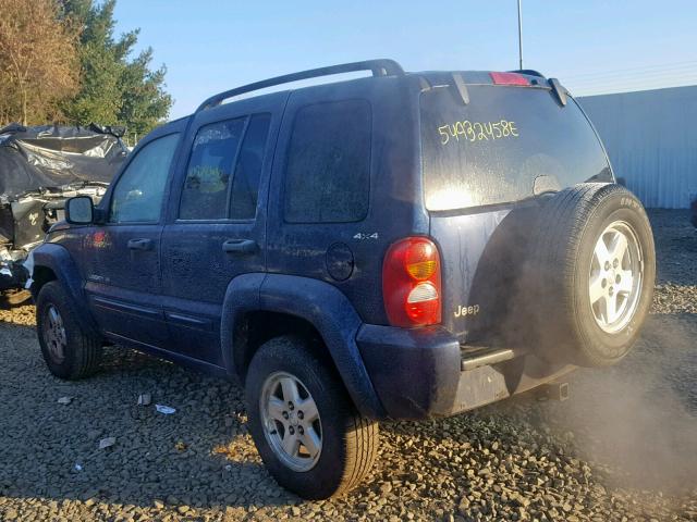 1J4GL58K32W224561 - 2002 JEEP LIBERTY LI BLUE photo 3