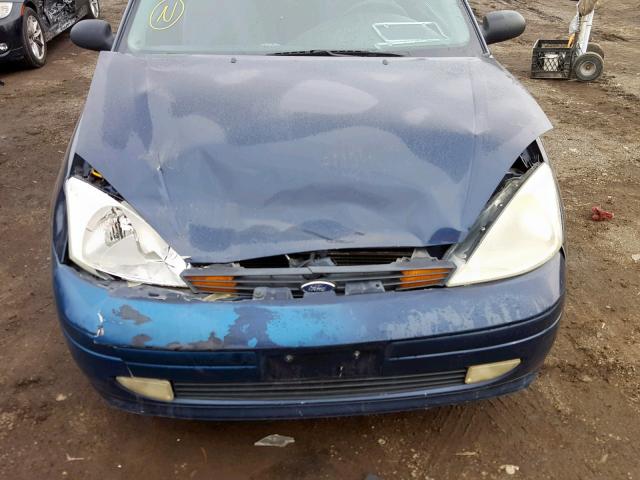 3FAFP31392R163500 - 2002 FORD FOCUS ZX3 BLUE photo 9