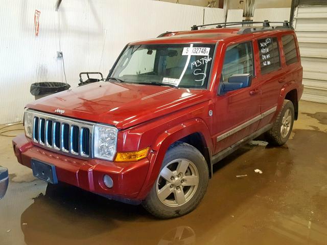 1J8HG58N16C193786 - 2006 JEEP COMMANDER MAROON photo 2