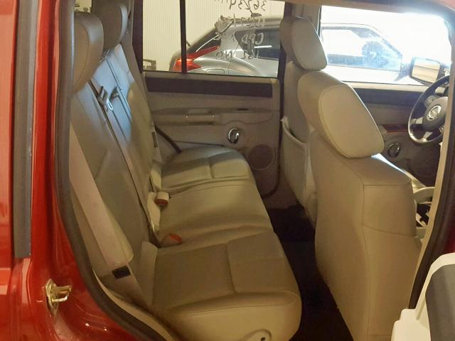 1J8HG58N16C193786 - 2006 JEEP COMMANDER MAROON photo 6
