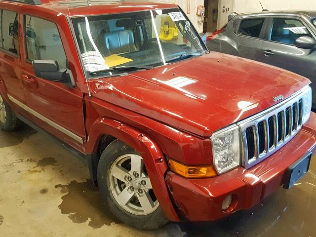 1J8HG58N16C193786 - 2006 JEEP COMMANDER MAROON photo 9