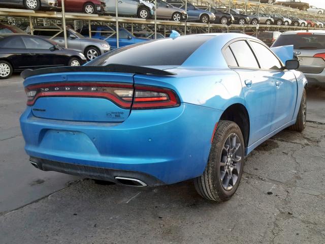 2C3CDXJG3JH291682 - 2018 DODGE CHARGER GT BLUE photo 4