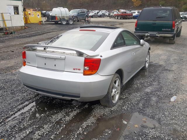 JTDDY32T6Y0012717 - 2000 TOYOTA CELICA SILVER photo 4