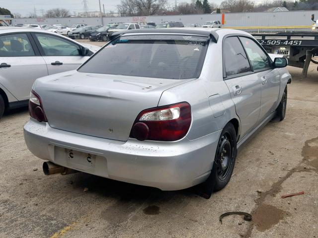 JF1GD29664G503363 - 2004 SUBARU IMPREZA WR SILVER photo 4