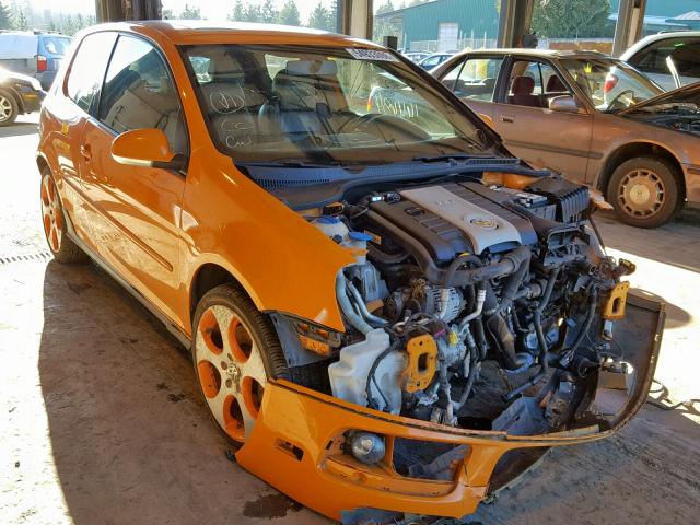 WVWFV71K97W165184 - 2007 VOLKSWAGEN NEW GTI FA ORANGE photo 1